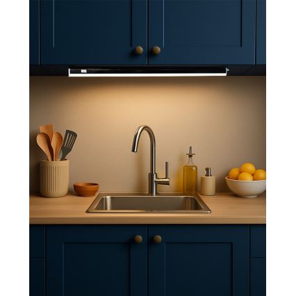 LED svetlo za ispod ormarića TUBE LED/9W/230V 60 cm crno