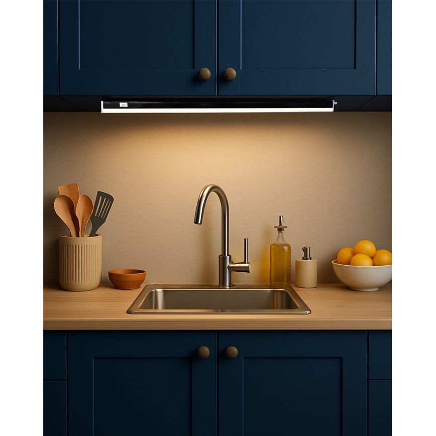 LED svetlo za ispod ormarića TUBE LED/9W/230V 60 cm crno