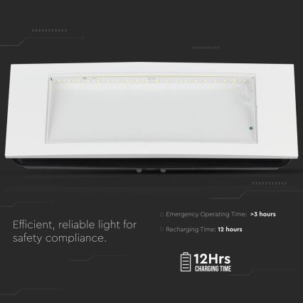 LED svetlo za izlaz u nuždi (IZLAZ) SAMSUNG LED čip/3,8W/230V 6000K