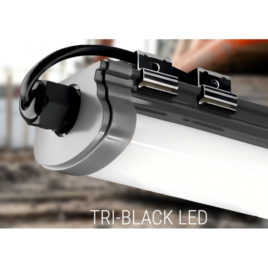 LED svetlo za montažu ispod kuhinjskih elemenata LED/60W/230V 6000K 120 cm IP65 crno