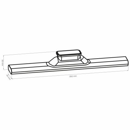 LED pod-ormarićno dodirno magnetno svetlo LED/2,5W/5V USB 2700/4000/6500K 1200 mAh 35 cm bela