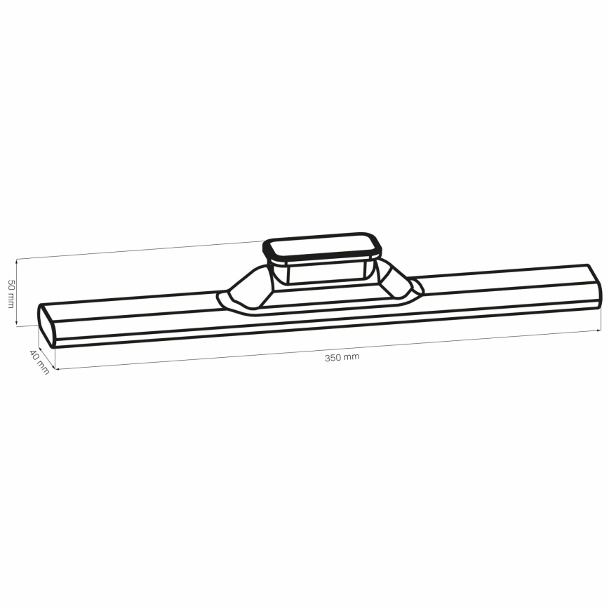 LED pod-ormarićno dodirno magnetno svetlo LED/2,5W/5V USB 2700/4000/6500K 1200 mAh 35 cm bela