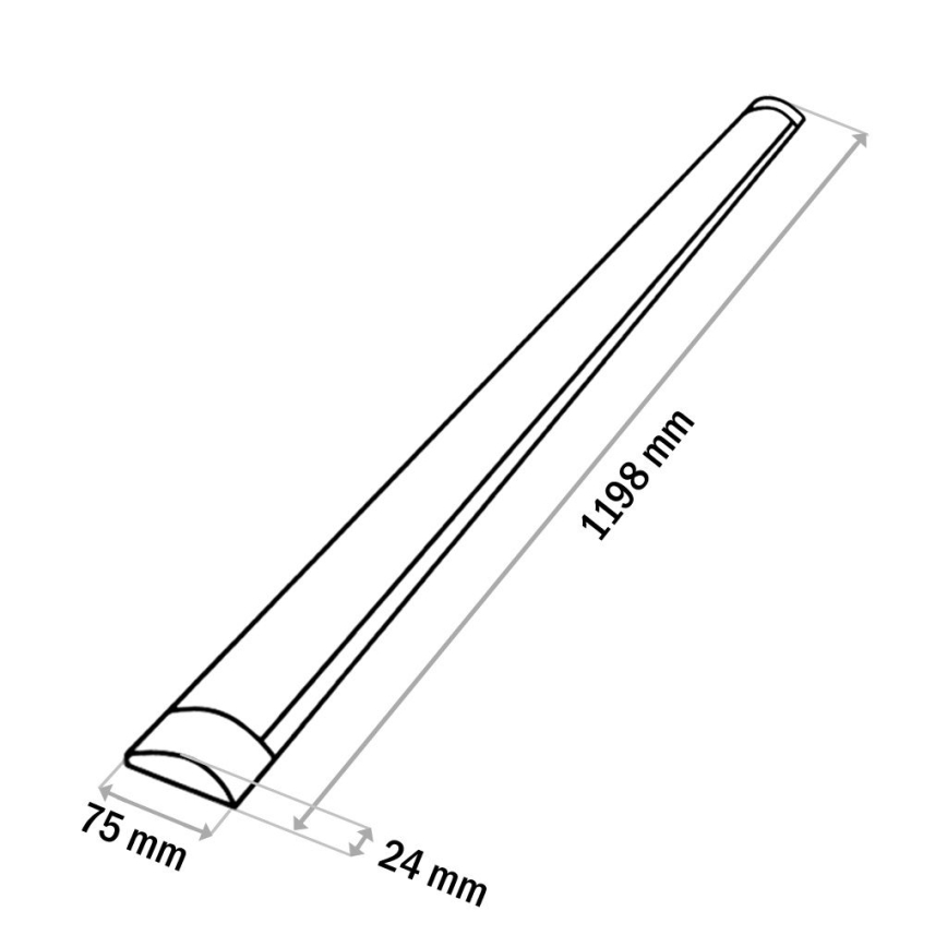LED svetlo za montažu ispod ormarića QTEC LED/36W/230V 120 cm belo