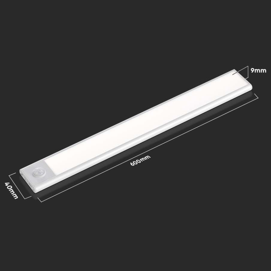 LED svetlo za montažu ispod ormarića sa senzorom LED/2,5W/5V 4000K 3000 mAh