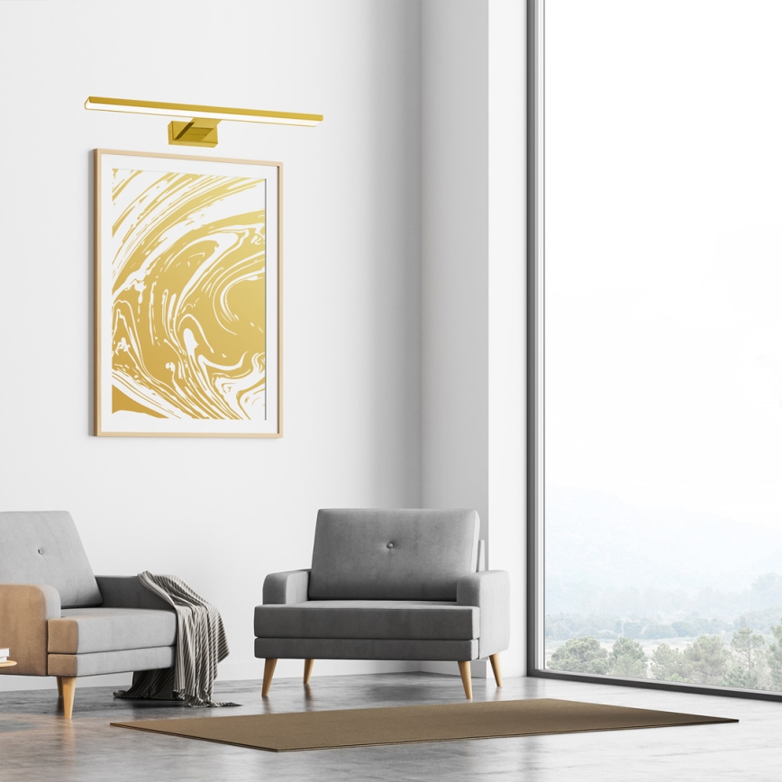 LED svetlo za slike PINTO LED/12W/230V zlatna