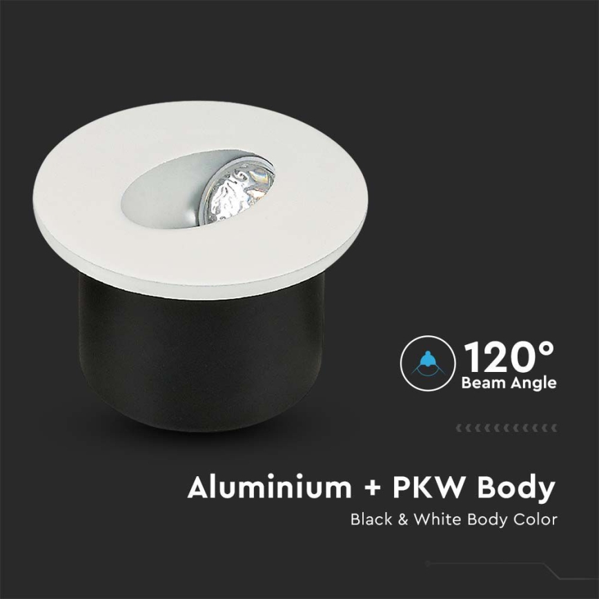 LED svetlo za stepenište LED/3W/230V 4000K bela
