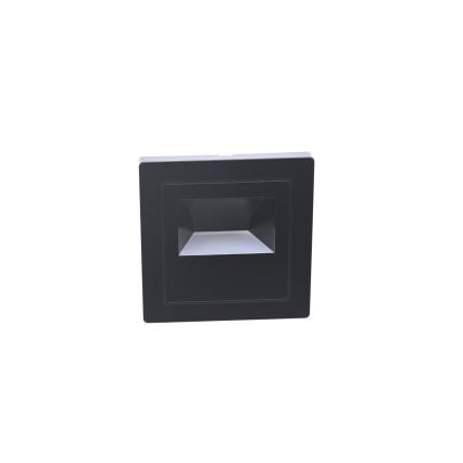 LED svetlo za stepenište LED/3W/230V 6000K crna
