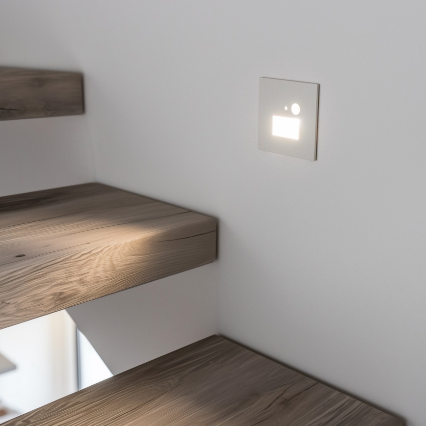 LED svetlo za stepenište sa senzorom pokreta i sumraka LED/1,5W/230V 3000/4000/6000K belo
