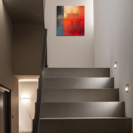 LED svetlo za stepenište sa senzorom pokreta i sumraka LED/1,5W/230V 3000/4000/6500K srebrno
