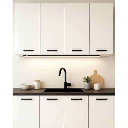 LED svetlo za ugradnju ispod kuhinjskog elementa TUBE LED/18W/230V 120 cm crno
