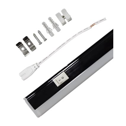 LED svetlo za ugradnju ispod kuhinjskog elementa TUBE LED/18W/230V 120 cm crno