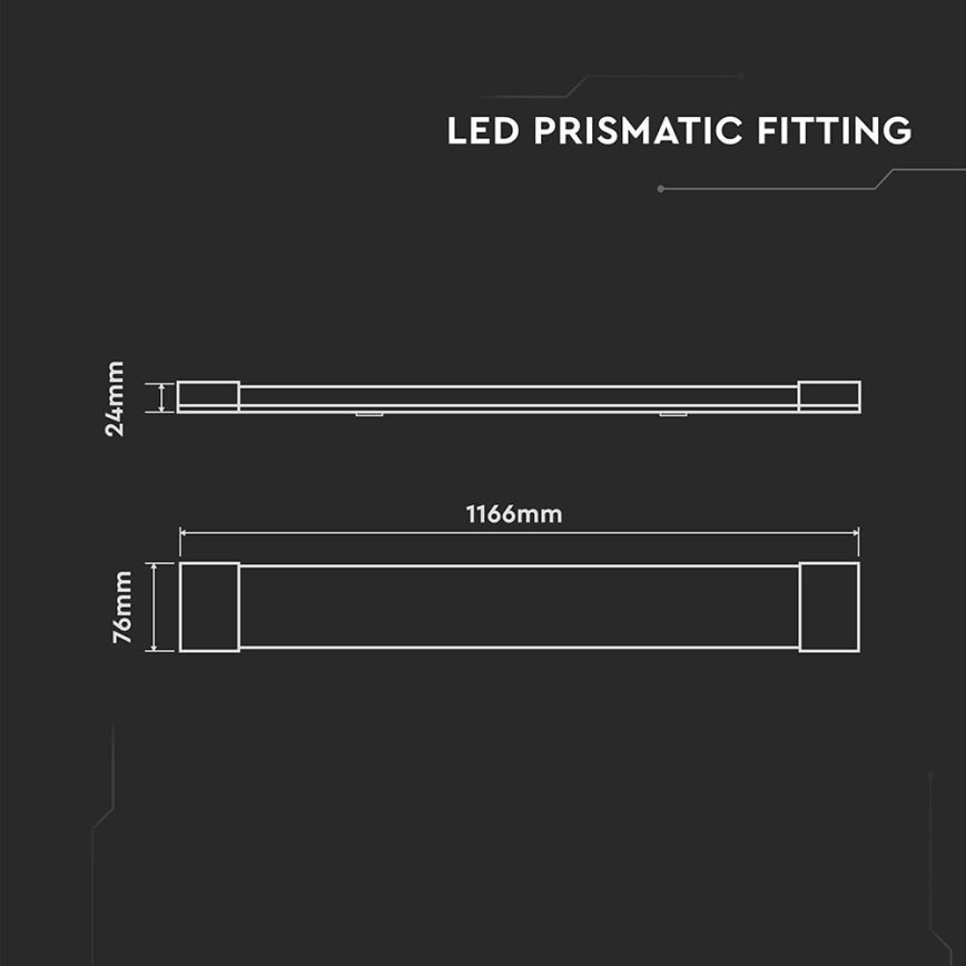 LED svetlo za ugradnju ispod ormara LED/40W/230V 6500K 116 cm
