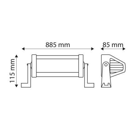 LED svetlosna rampa za automobil EPISTAR LED/180W/10-30V IP67 6000K