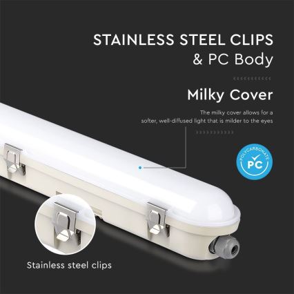 LED tehnička fluorescentna svetiljka sa modulom za nužnu rasvetu EMERGENCY LED/48W/230V 4000K 150cm IP65