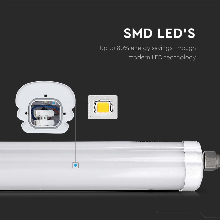 LED tehnička fluorescentna svetiljka G-SERIES LED/18W/230V 4000K IP65 60 cm