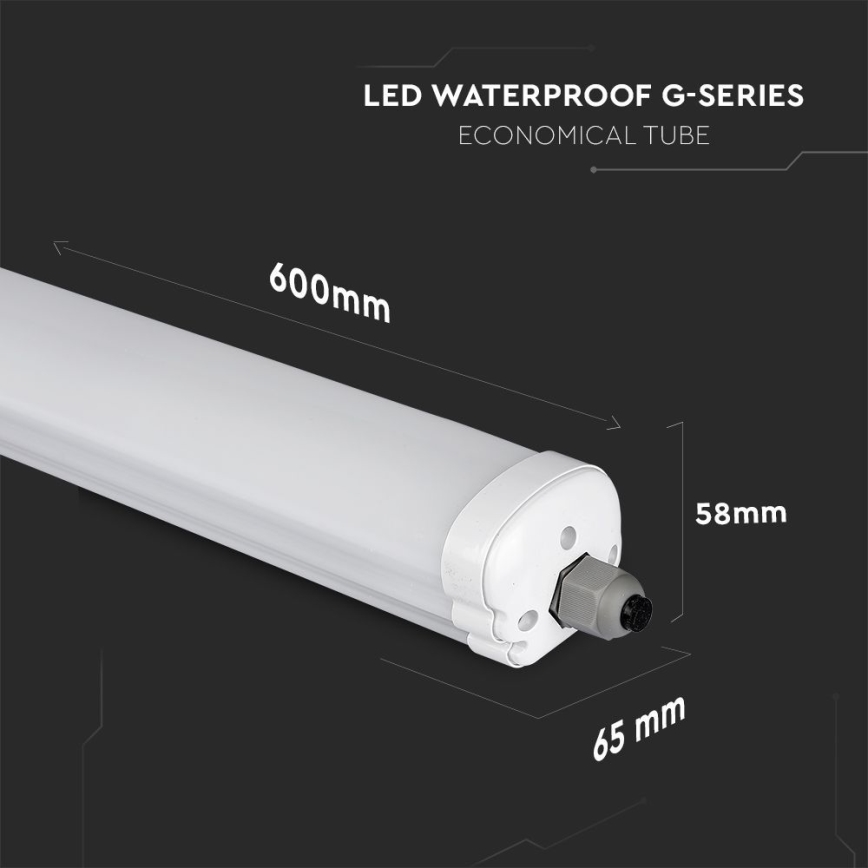LED tehnička fluorescentna svetiljka G-SERIES LED/18W/230V 6500K IP65 60 cm