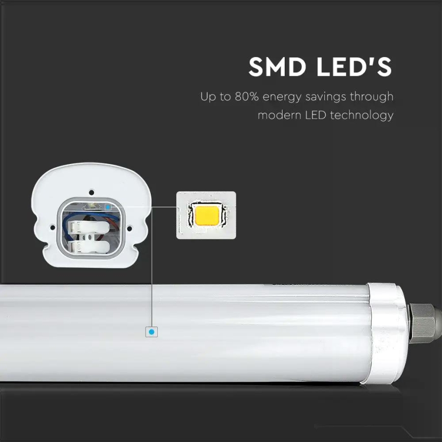 LED tehnička fluorescentna svetiljka G-SERIES LED/48W/230V 6500K 150cm IP65