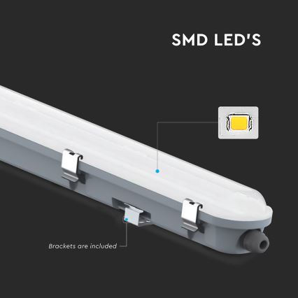 LED tehnička fluorescentna svetiljka sa senzorom pokreta i sumraka LED/36W/230V 4000K IP65 120 cm