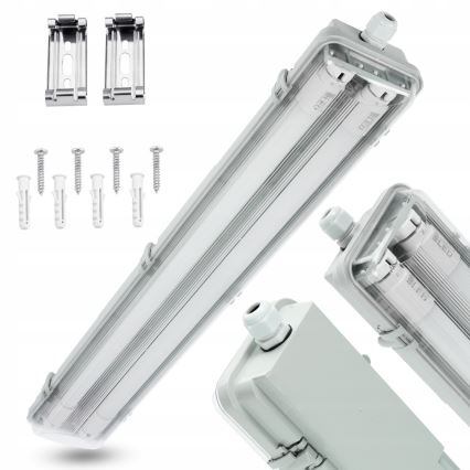 LED tehnička fluorescentna svetiljka T8 2xG13/10W/230V 6000K 60 cm IP65 bela