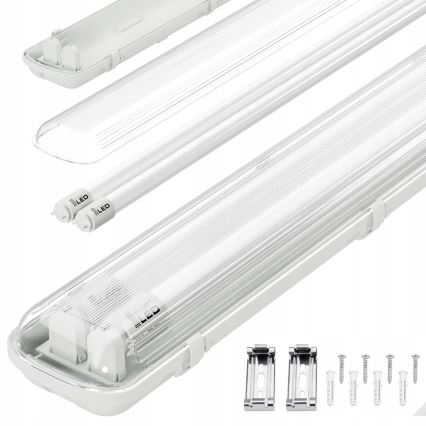 LED tehnička fluorescentna svetiljka T8 2xG13/20W/230V 6500K 120 cm IP65 bela