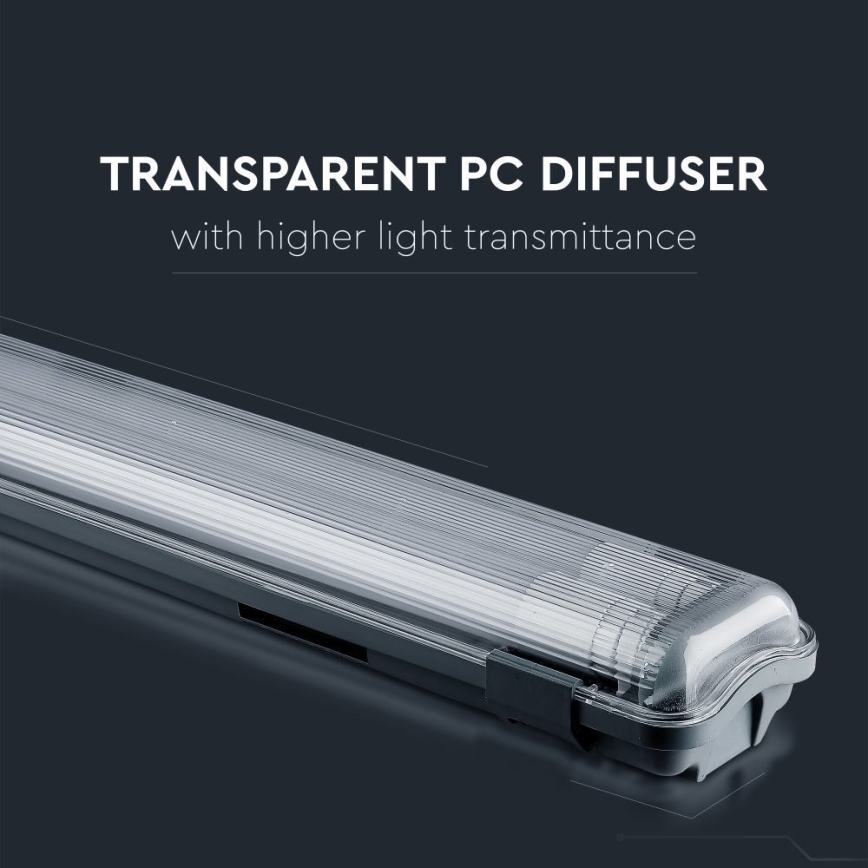 LED tehnička fluorescentna svetiljka T8 2xG13/22W/230V IP65 6400K 156 cm