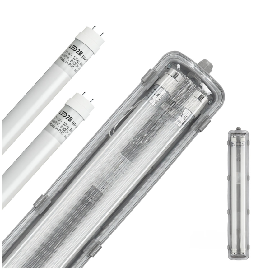 LED tehnička fluorescentna svetiljka T8 2xG13/9W/230V 4000K IP65 67,5 cm