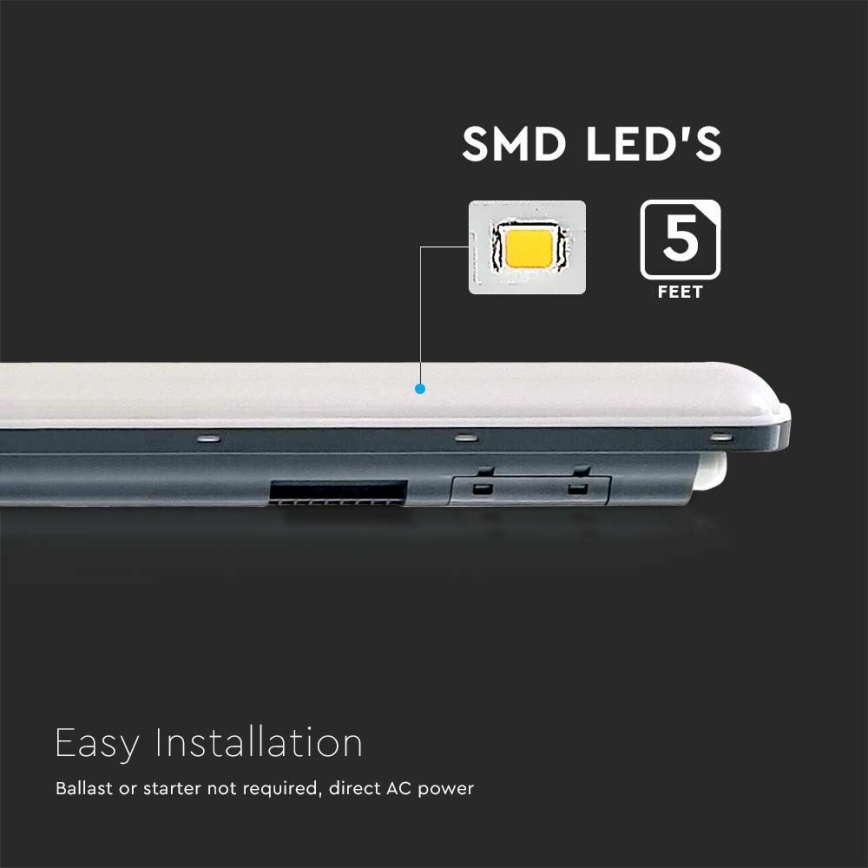 LED tehnička fluorescentna armatura X-SERIES LED/48W/230V 6500K 150 cm IP65