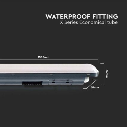 LED tehnička fluorescentna armatura X-SERIES LED/48W/230V 6500K 150 cm IP65