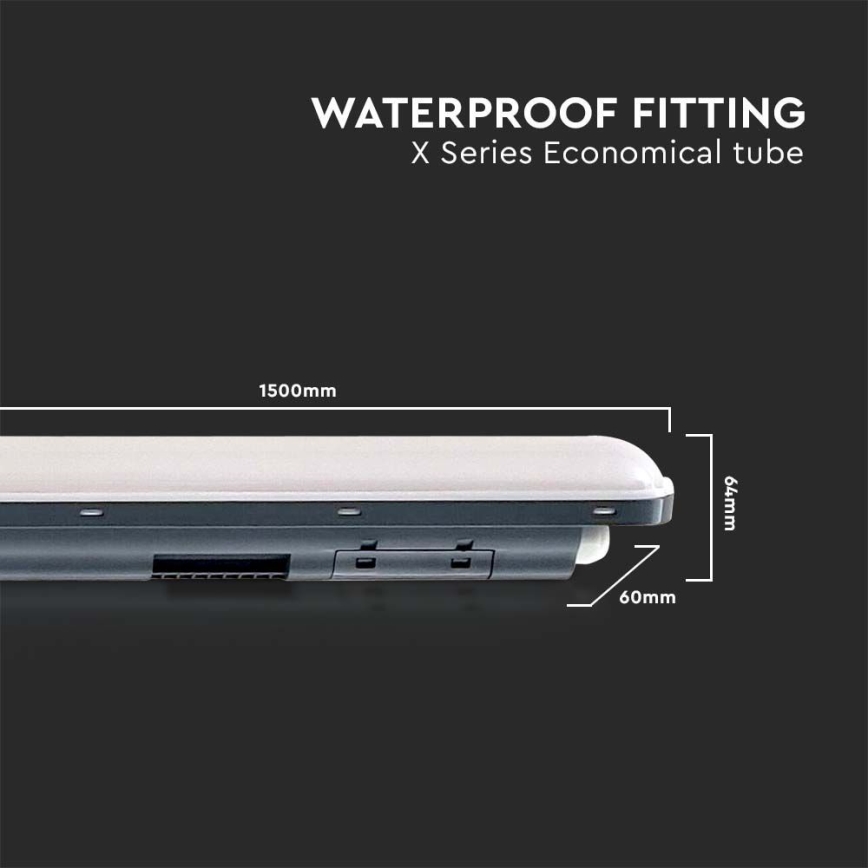 LED tehnička fluorescentna armatura X-SERIES LED/48W/230V 6500K 150 cm IP65