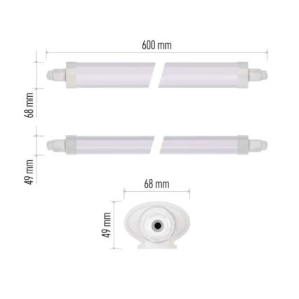 LED tehnička svetiljka DUSTY LED/18W/230V IP65 4000K 60 cm