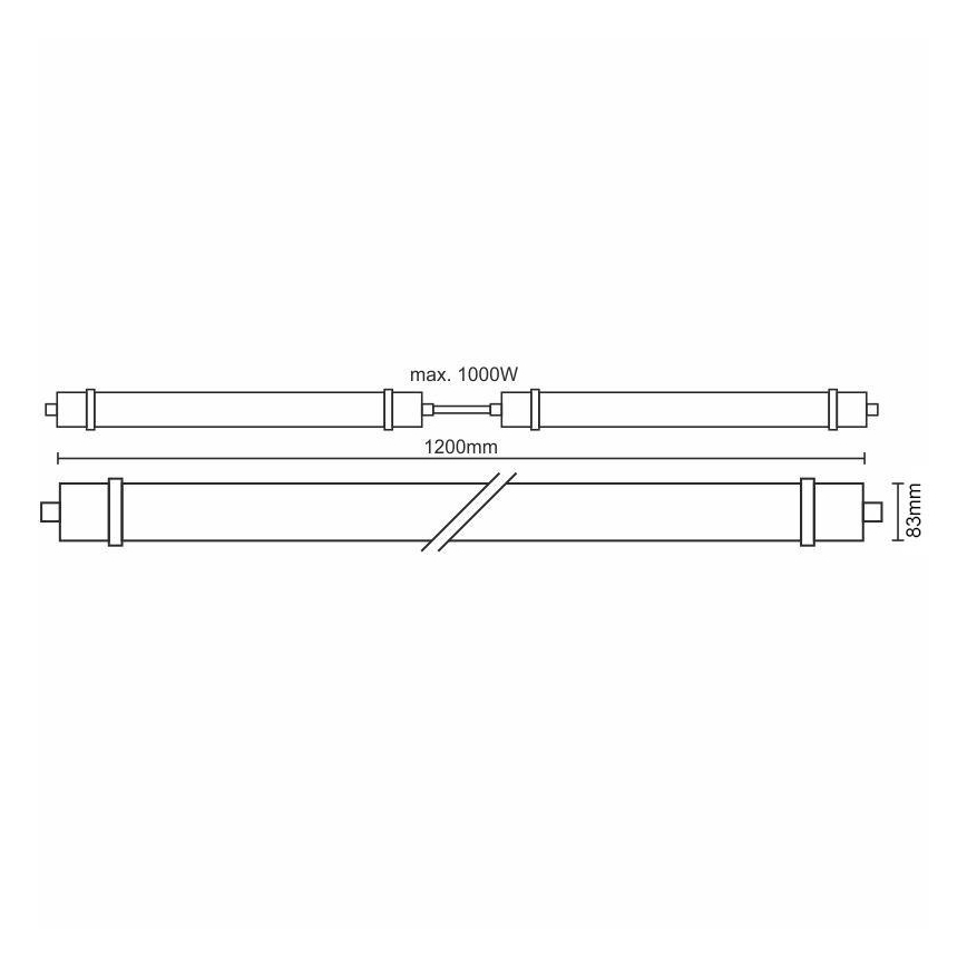 LED tehnička svetiljka sa senzorom LED/40W/180-265V IP65 4000K