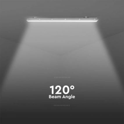LED tehničko fluorescentno svetlo sa hitnim modulom LED/48W/230V 6500K IP65 2200 mAh 150 cm