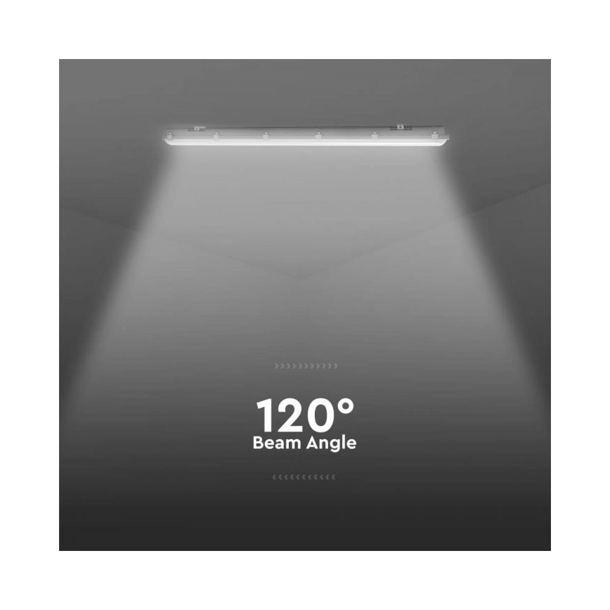 LED tehničko fluorescentno svetlo sa hitnim modulom LED/48W/230V 6500K IP65 2200 mAh 150 cm