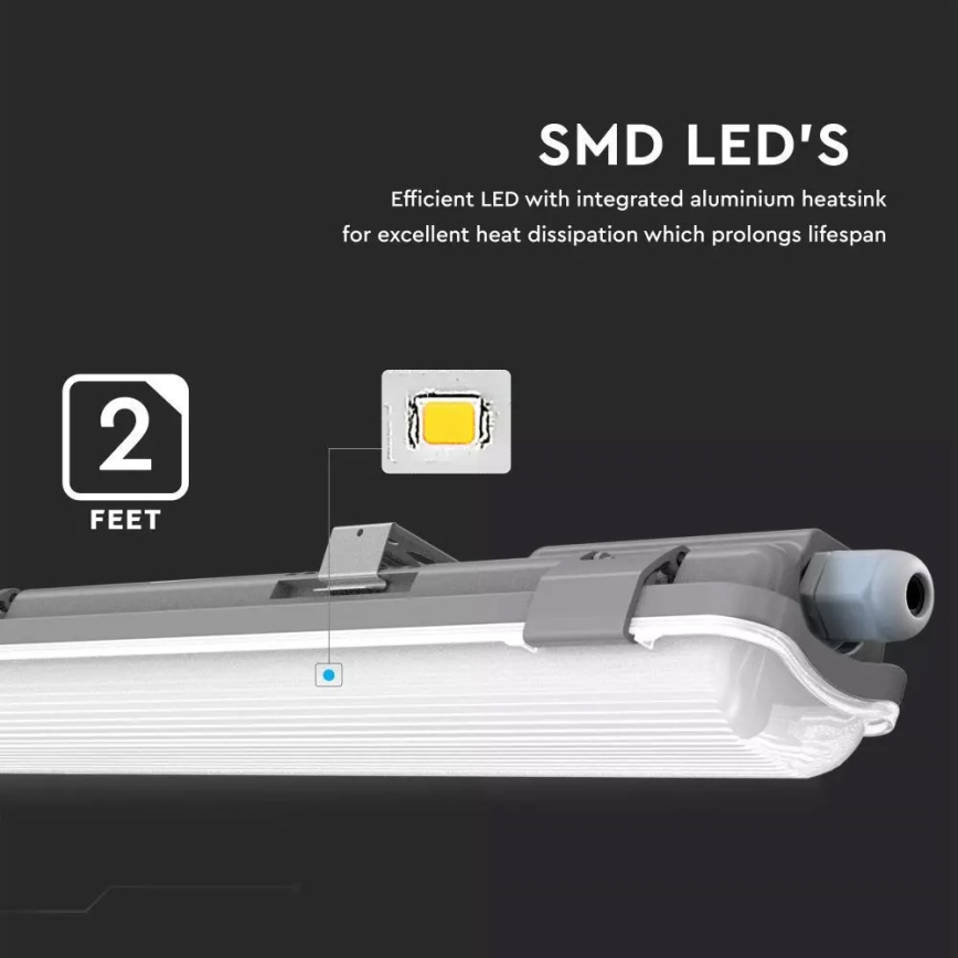LED Tehničko fluorescentno svetlo T8 1xG13/18W/230V 4000K 120cm IP65
