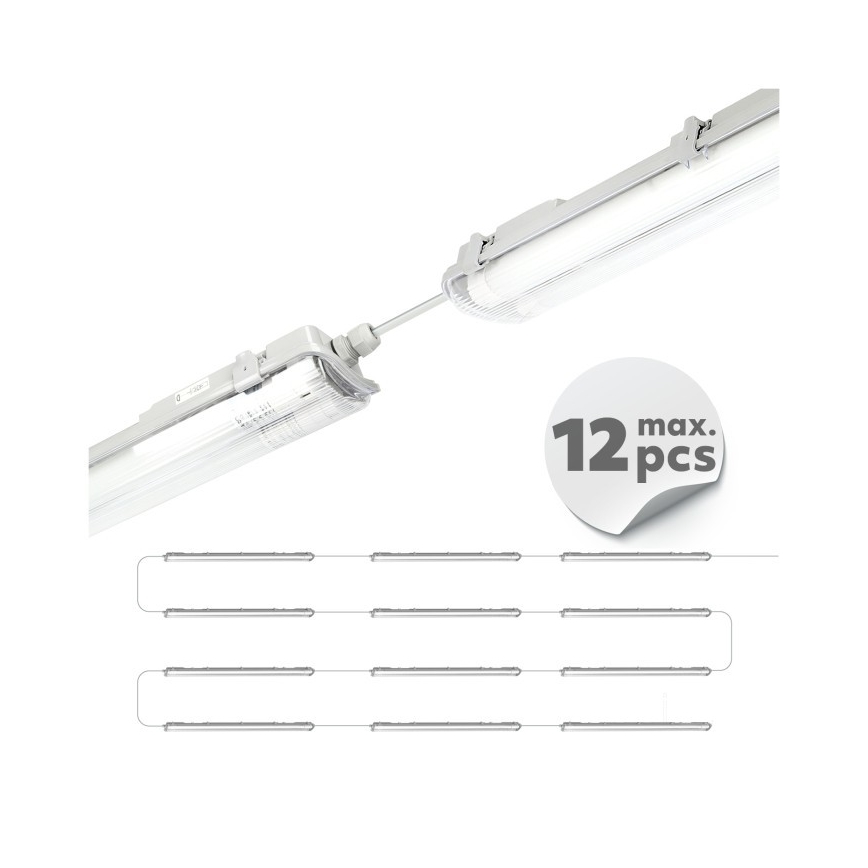 LED tehničko fluorescentno svetlo T8 2xG13/18W/230V 6500K IP65 127 cm