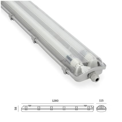 LED tehničko fluorescentno svetlo T8 2xG13/18W/230V 6500K IP65