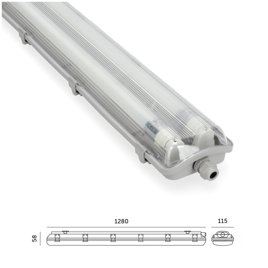 LED tehničko fluorescentno svetlo T8 2xG13/18W/230V 6500K IP65