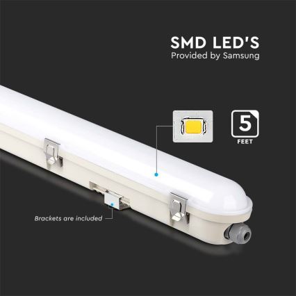 LED tehnička svetiljka za fluorescentne cevi sa modulom za nuždu EMERGENCY LED/48W/230V 6500K 150cm IP65