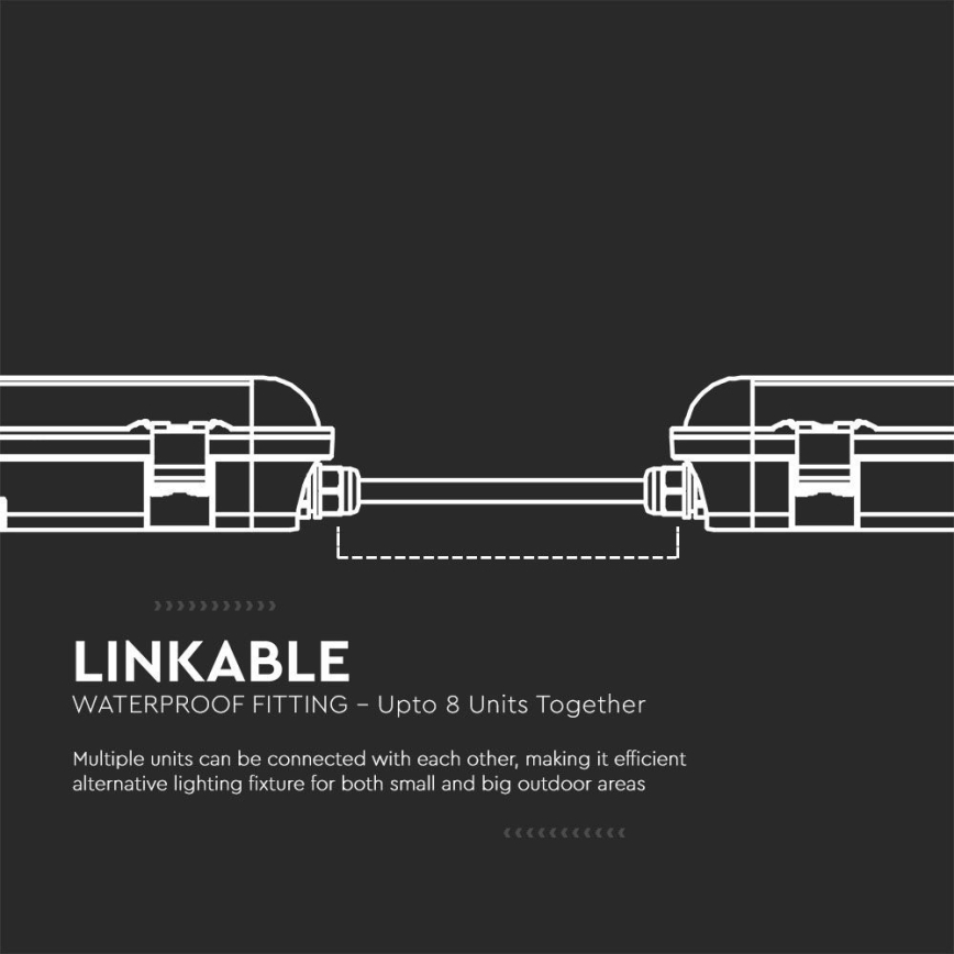 LED tehničko svetlo M-SERIES LED/48W/230V 4000K 150cm IP65