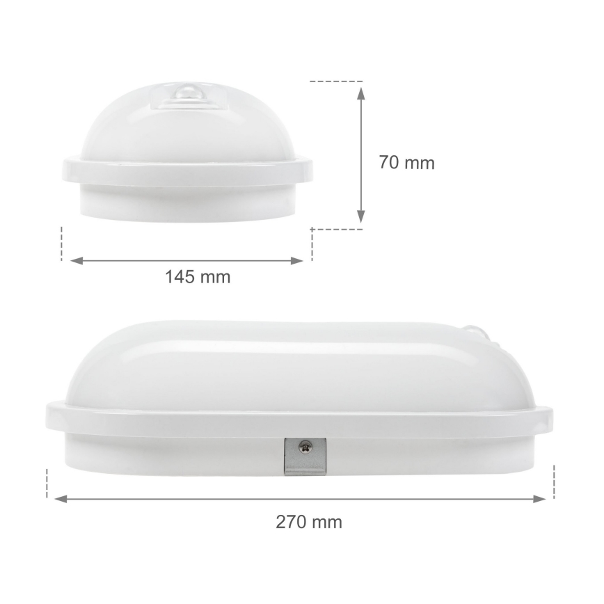 LED tehničko svetlo sa PIR senzorom LED/20W/230V IP54