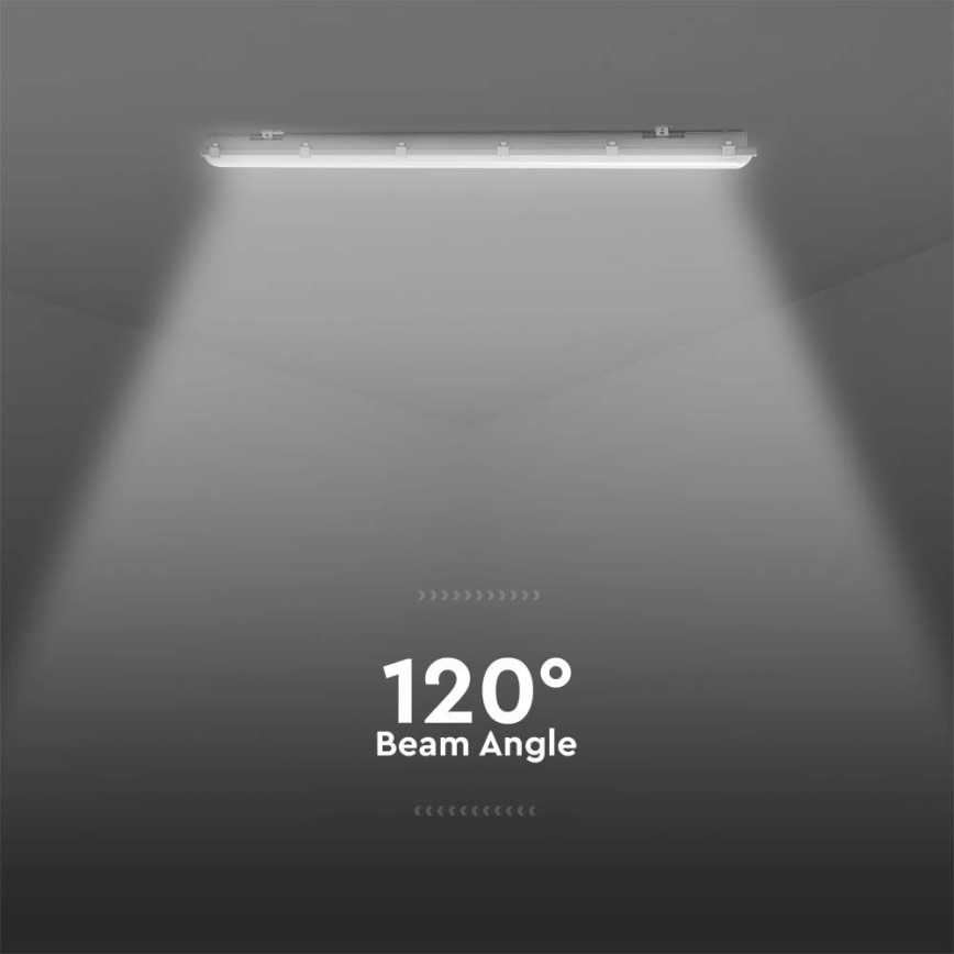 LED tehničko cevasto svetlo sa senzorom pokreta i sumraka LED/48W/230V IP65 4000K 150 cm