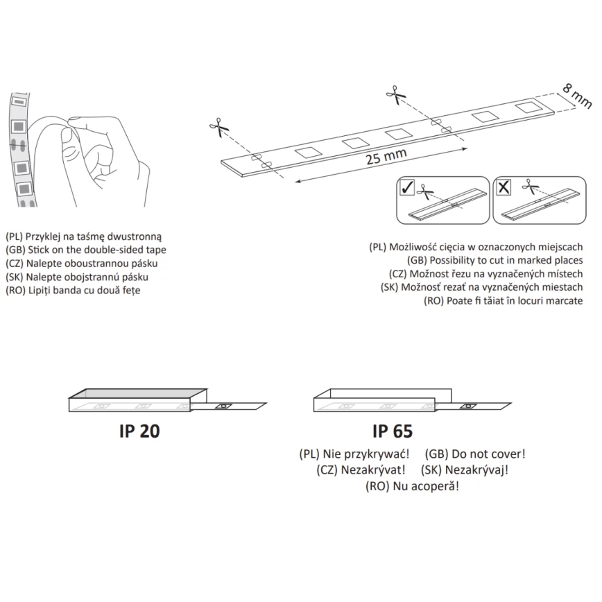 LED traka 2m LED/18W/12V 4000K