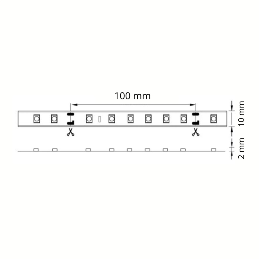 LED traka 5m 28W/12V IP20 3000K
