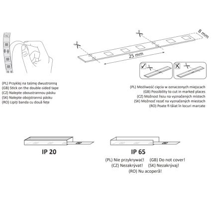 LED traka 5m LED/36W/12V 4000K