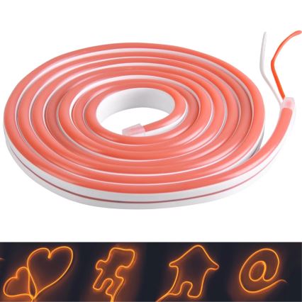 LED traka NEON 2 m LED/17W/12V IP65 narandžasta