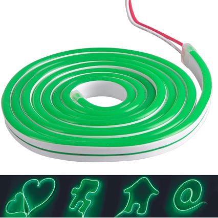 LED traka NEON 5 m LED/23W/12V IP65 zelena