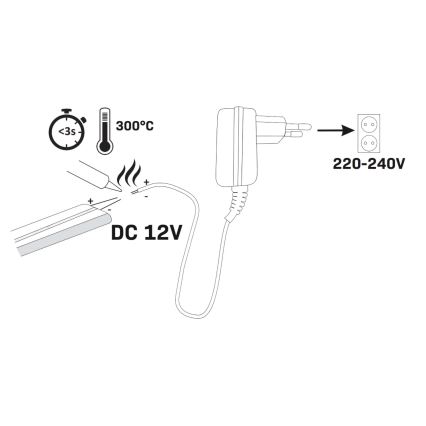 LED traka NEON 5 m LED/23W/12V IP65 zelena