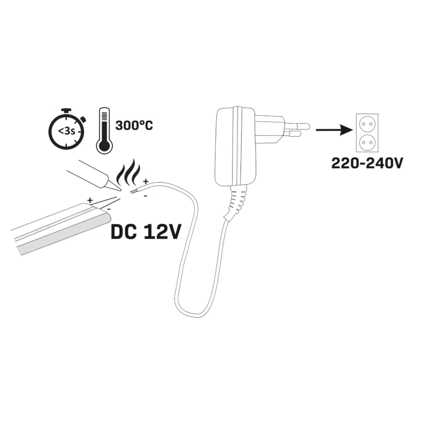 LED traka NEON 5 m LED/23W/12V IP65 zelena