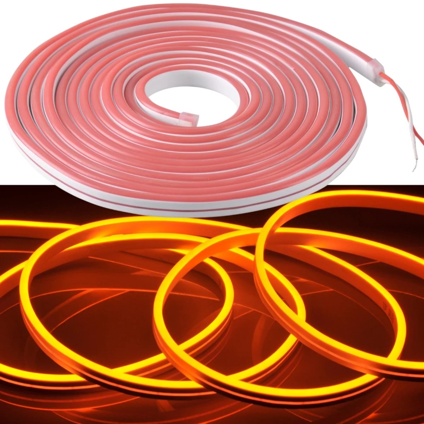LED traka NEON 5 m LED/27W/12V IP65 narandžasta