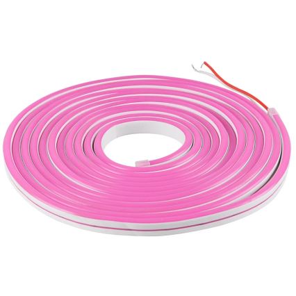 LED traka NEON 5 m LED/27W/12V IP65 ružičasta